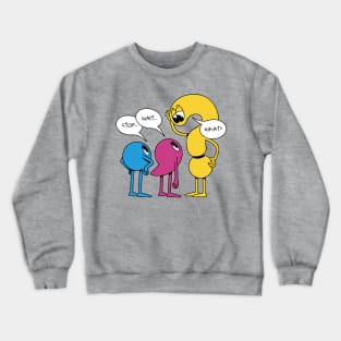 Stop Wait What Grammar Crewneck Sweatshirt